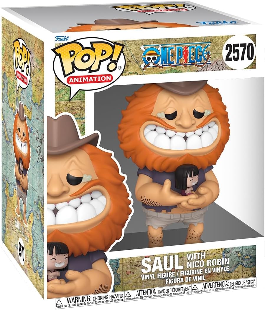 Funko-Pop-Super-One-Piece-Saul-with-Nico-Robin.jpg Funko Pop! Super: One Piece - Saul with Nico Robin - Collectable Vinyl Figure - Gift Idea - Official Merchandise - Toys for Kids & Adults - Anime Fans - Model Figure for Collectors - Image 1