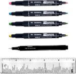 G.T. Luscombe Company, Inc. Zebrite Bible Marking Kit | No Bleed Pigmented Ink | No Fading or Smearing | Double Ended Highlighters, Note Pen & Books of the Bible Ruler/Bookmark (Set of 5 + Ruler) - Image 2