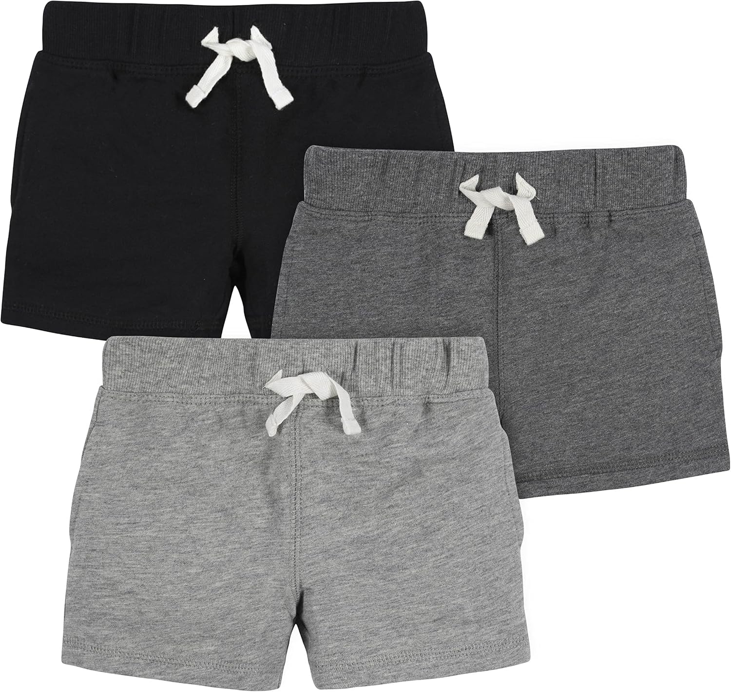 Gerber-Baby-Boys-3-Pack-Pull-on-Knit-Shorts.jpg Gerber Baby Boys' 3-Pack Pull-on Knit Shorts - Image 1