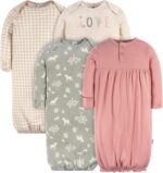 Gerber Baby Girls 4-Pack Sleeper Gown