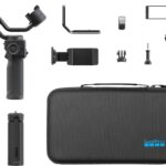 GoPro Fluid Pro AI 3-Axis Gimbal Stabilizer for GoPro Cameras and Smartphones, Subject Tracking, Lighting, Wireless Camera Control, Portable, Vlogging, 360° Rotation, Device Charging