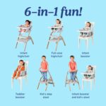 Graco EveryStep 6 in 1 High Chair, Babies and Toddlers Portable Slim High Chair with 6 Growing Stages from Infant to Toddler Seating, Convenient for Dining Time, Featured Design in Misty - Image 2