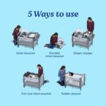 Graco Pack 'n Play Close2Baby Bassinet Playard Features Portable Bassinet Diaper Changer and More, Derby - Image 2