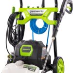 Greenworks 2000 PSI (1.2 GPM) Electric Pressure Washer (25°, 40°, Soap, and Turbo Nozzle) For Use On Decks, Fences, Concrete Patios, Sidewalks & More. Medium-Duty