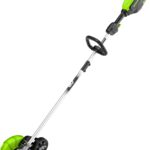 Greenworks 80V All-Terrain Brushless Edger, 8" Steel Blade, 2.25" Pro Depth & Tool-Free Adjust, 27cc Gas Power Equivalent, Battery and Charger Not Included