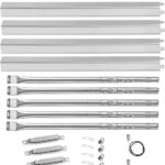 Grill Replacement Parts for Charbroil Performance 5 Burner 463448021 463450022 463451022, 4 Burner 463365021, 463366022 463352521, G325-0002-W1 Heat Plate, G327-2100-W1 Burner, Igniter, Crossover Tube