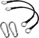 Gym Cable Extension, 10" Cable Machine Extension Compatible with Bowflex Home Gym Machine, Fitness Cable Extension Home Gym Cable Machine Attachment for LAT/Tricep Pull Down (2pcs)