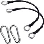 Gym Cable Extension, 10" Cable Machine Extension Compatible with Bowflex Home Gym Machine, Fitness Cable Extension Home Gym Cable Machine Attachment for LAT/Tricep Pull Down (2pcs)