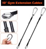 Gym Cable Extension, 10" Cable Machine Extension Compatible with Bowflex Home Gym Machine, Fitness Cable Extension Home Gym Cable Machine Attachment for LAT/Tricep Pull Down (2pcs) - Image 2