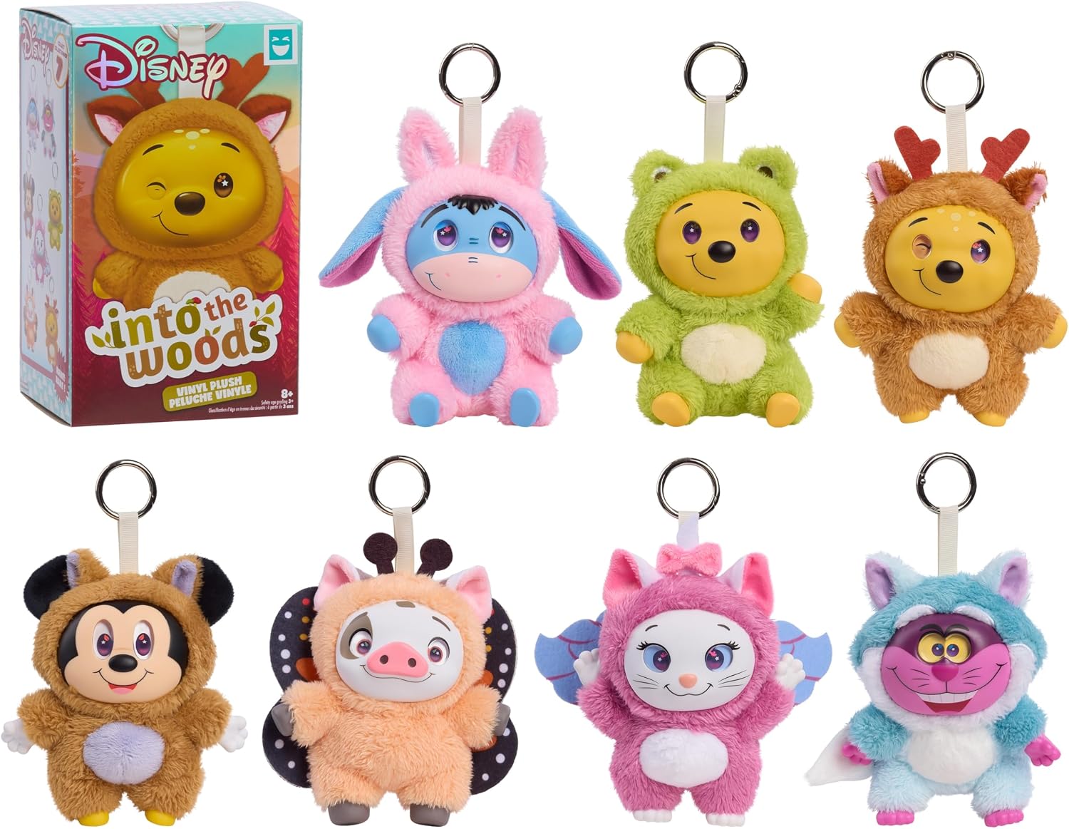 HAPPY-HAUL-Disney-Into-the-Woods-Vinyl-Plush-Clip-on-Surprise.jpg HAPPY HAUL Disney Into the Woods Vinyl Plush Clip-on Surprise Toy | Drop 2 Blind Box Collectible, 5.5-Inch Plush with Vinyl Face by Just Play, Short-Run Drop, Ages 8+ - Image 1