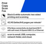 HP Laserjet Pro MFP 4101fdw Wireless Black & White All-in-One Laser Printer, Scanner, Copier, Fax, Best-for-Office (2Z619F) - Image 2