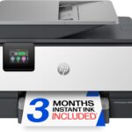 HP OfficeJet Pro 9125 Wireless All-in-One Color Inkjet Printer, Print, Scan, Copy, Fax, ADF, Duplex Print/scan, Best-for-Office, 3 Month Trial of Instant Ink Included, AI-Capable (C2VZ0A)