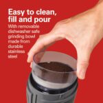 Hamilton Beach Fresh Grind Electric Coffee Grinder for Beans, Spices and More, Stainless Steel Blades, Removable Chamber, Makes up to 12 Cups, Black - Image 2