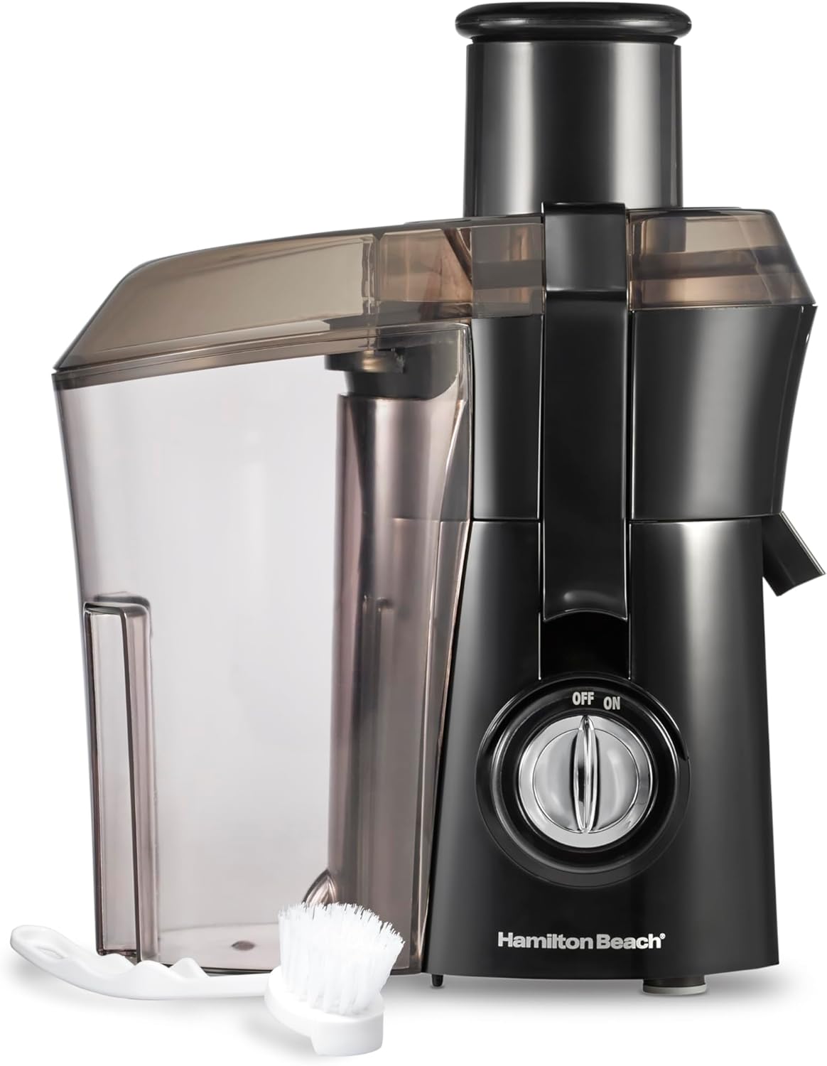 Hamilton-Beach-Juicer-Machine-Big-Mouth-3-Feed-Chute-for.jpg Hamilton Beach Juicer Machine, Big Mouth 3” Feed Chute for Whole Fruits and Vegetables, Easy to Clean, Centrifugal Extractor, Vegetable & Fruit Juicer, BPA Free, 800W Motor, Black - Image 1