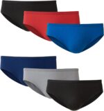 Hanes Men's Bikini Underwear Pack, 6-Pack, Sexy Men's Underwear, Ultra-Soft Stretch Cotton Bikini Briefs, Wicking