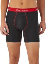 Hanes Men's Boxer Brief Underwear Pack, Stretch Cotton Boxer Briefs for Men, Moisture-wicking, 6-pack - Image 2