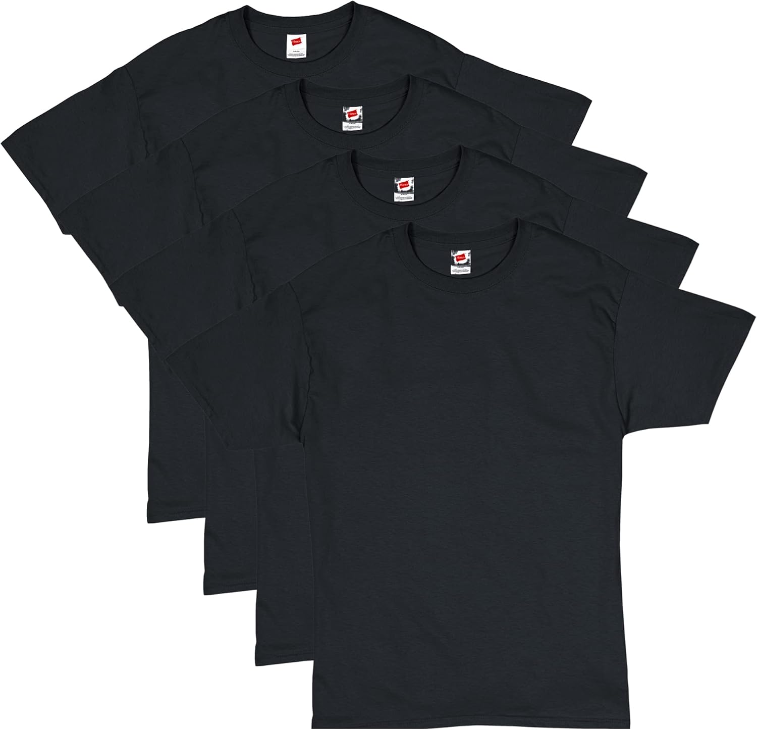 Hanes-Mens-T-Shirt-Pack-4-or-6-Pack.jpg Hanes Men's T-Shirt Pack - 4 or 6 Pack - Essential-T Crewneck Cotton T-Shirts - Everyday Men's Clothing - Big & Tall - Image 1