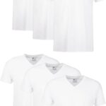 Hanes Men's Undershirts T-Shirt Pack, V-Neck Cotton Tees for Men, Moisture-Wicking, Odor Control, White Multi-Pack