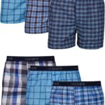 Hanes Men's Underwear Boxers Pack, Cool & Breathable Cotton Underwear, Moisture-Wicking Boxers for Men