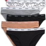 Hanes Women's Originals Bikini Panties, Breathable Stretch Cotton Underwear, Assorted, 6-pack