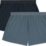 Hanes Women's Originals Sleep Shorts, 2-Pack, Comfywear Supersoft Lounge Shorts Pack, 3.25"