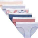 Hanes girls Originals Underwear, Stretch Cotton Boyshorts, Hipster, Bikini Panties, 6-pack