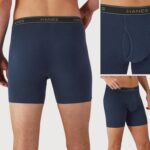 Hanes mens Underwear Boxer Briefs Pack, Cool & Breathable Cotton Moisture-wicking Underwear for Men, No Ride Up - Image 2
