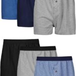 Hanes mens Underwear Boxers Pack, Cool and Breathable Cotton Underwear, Exposed and Comfortflex Waistbands, Multi-pack