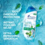 Head & Shoulders Anti-Dandruff Glacier Mint Shampoo, 12.5oz, Cooling, Itch Relief Dandruff Shampoo - Image 2
