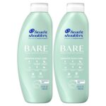 Head & Shoulders Anti-Dandruff Shampoo, BARE Sensitive Scalp Care Twin Pack, with 1% Pyrithione Zinc, Fragrance-Free, Free of Sulfates, Silicones, Gentle, 13.5 Fl Oz Each - Image 2