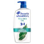 Head & Shoulders Anti-Dandruff Tea Tree Oil Shampoo and Conditioner with 1% Pyrithione Zinc, Tea Tree Oil 2 in 1 with Cooling, Relieves Itch, Hydrates, Refreshed Scalp, 28.2 Fl Oz
