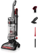 Hoover WindTunnel Cord Rewind Pro Bagless Vacuum Cleaner, Corded Upright Vacuum Cleaner for Carpet and Hard Floor, Multi-Cyclonic Filtration, 25ft Auto-Rewind Cord, 5-Height Adjustment