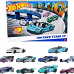 Hot Wheels 10-Pack of Toy Race Cars, Includes 1:64 Scale Corvette, Lamborghini, McLaren & Hot Wheels Originals (Amazon Exclusive)