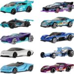 Hot Wheels 10-Pack of Toy Race Cars, Includes 1:64 Scale Corvette, Lamborghini, McLaren & Hot Wheels Originals (Amazon Exclusive) - Image 2