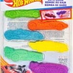 Hot Wheels 6 Piece Bath Bombs for Kids, Bubble Gum Scented, Bath Toys for Kids, Ages 3+, by Townley Girl
