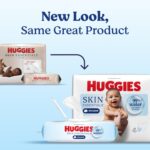 Huggies Skin Essentials Baby Wipes, Hypoallergenic, 99% Water, 10 Flip Top Packs (560 Wipes Total) - Image 2