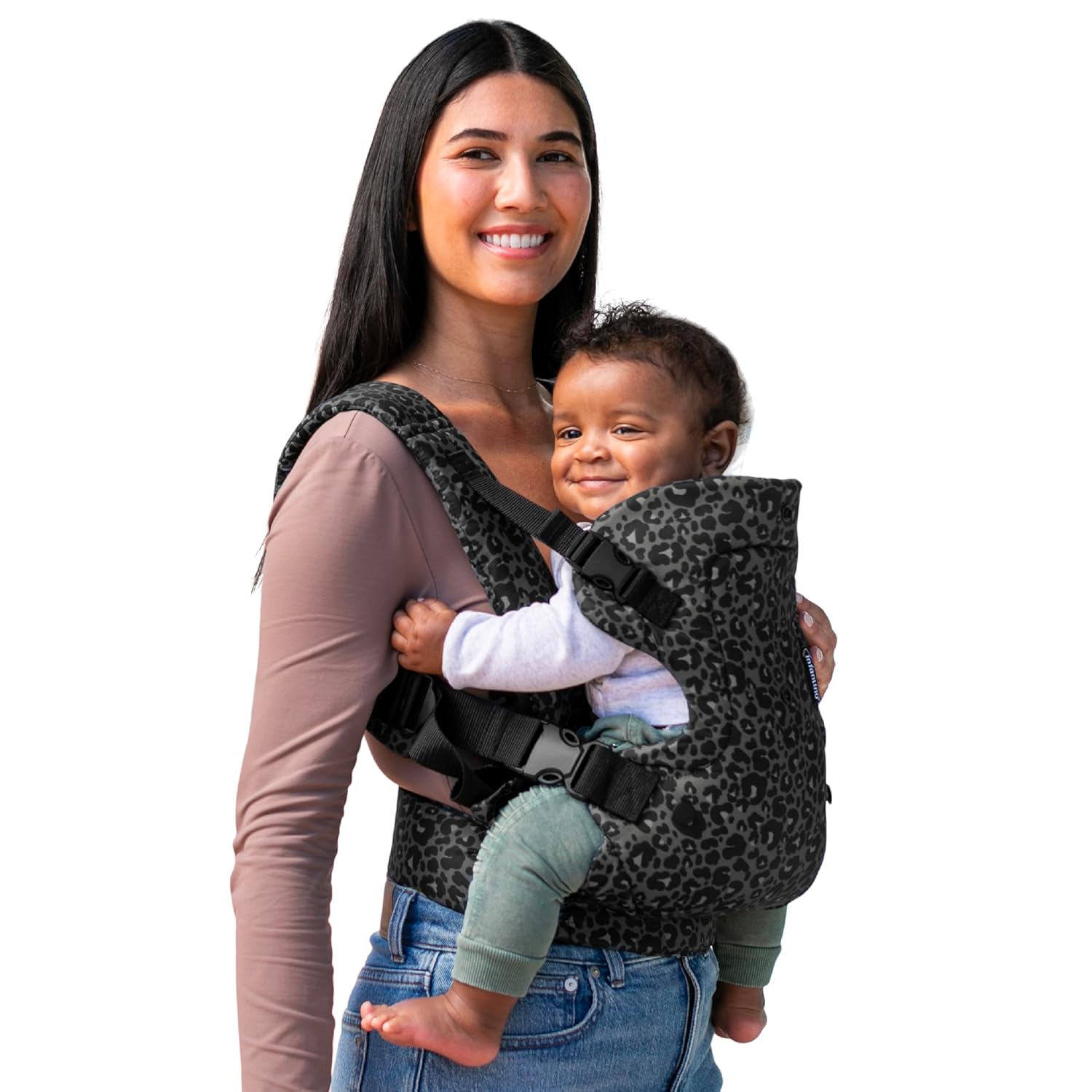 Infantino-Flip-4-in-1-Baby-Carrier-Convertible-Ergonomic-Black-Leopard.jpg Infantino Flip 4-in-1 Baby Carrier Convertible Ergonomic, Black Leopard - Image 1
