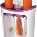 Infantino Squeeze Station, Fills 3 Pouches at Once, Purple | Baby food maker & pouch filler, Easy to use, Dishwasher safe, Homemade baby food essential