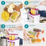 Infantino Squeeze Station, Fills 3 Pouches at Once, Purple | Baby food maker & pouch filler, Easy to use, Dishwasher safe, Homemade baby food essential - Image 2