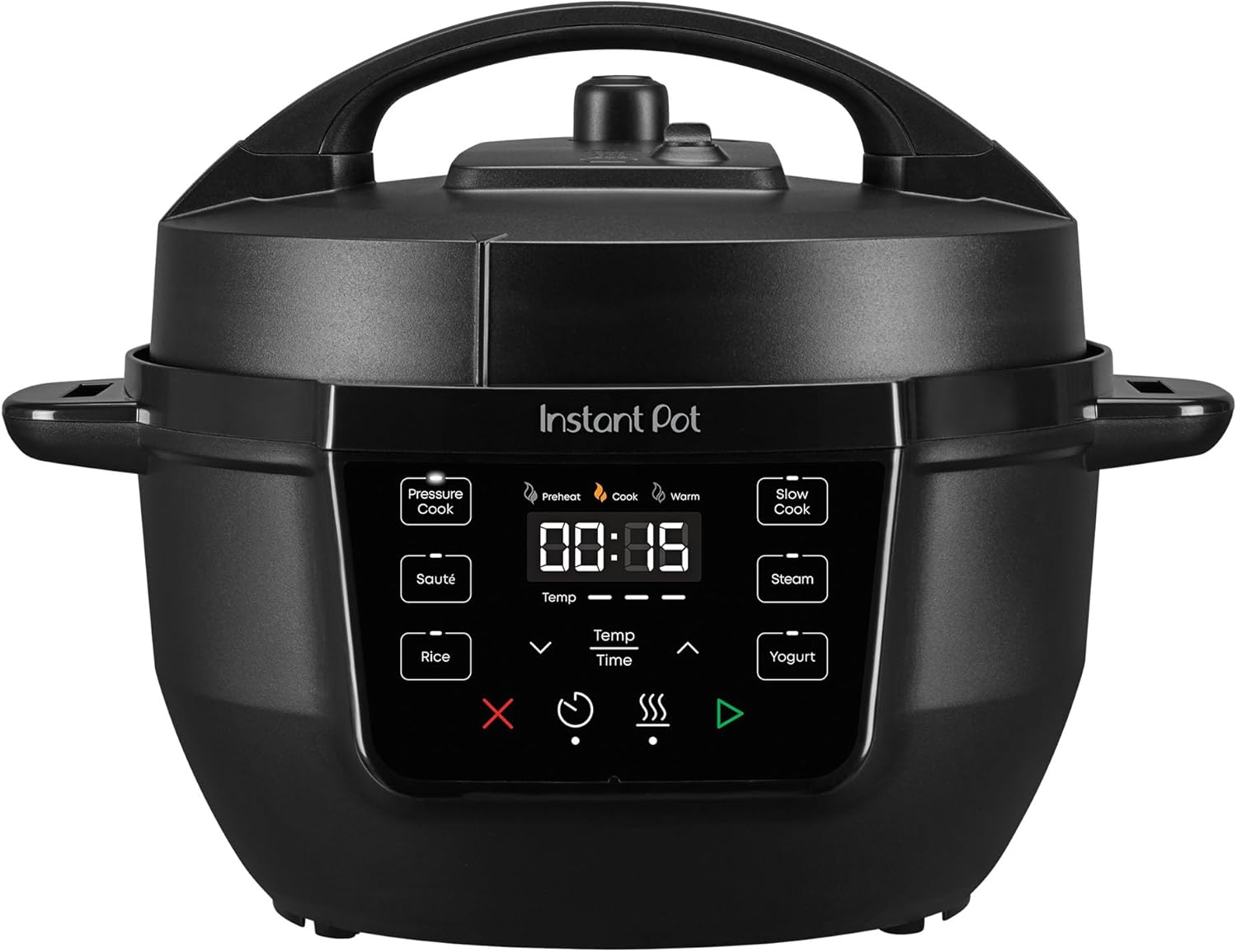 Instant-Pot-4QT-RIO-Mini-7-in-1-Multi-Cooker-Pressure-Cooker-Slow.jpg Instant Pot 4QT RIO Mini 7-in-1 Multi-Cooker, Pressure Cooker, Slow cook, Sauté, Steam, Rice Maker, Yogurt, & Warmer, Black, 4 Quarts - Image 1