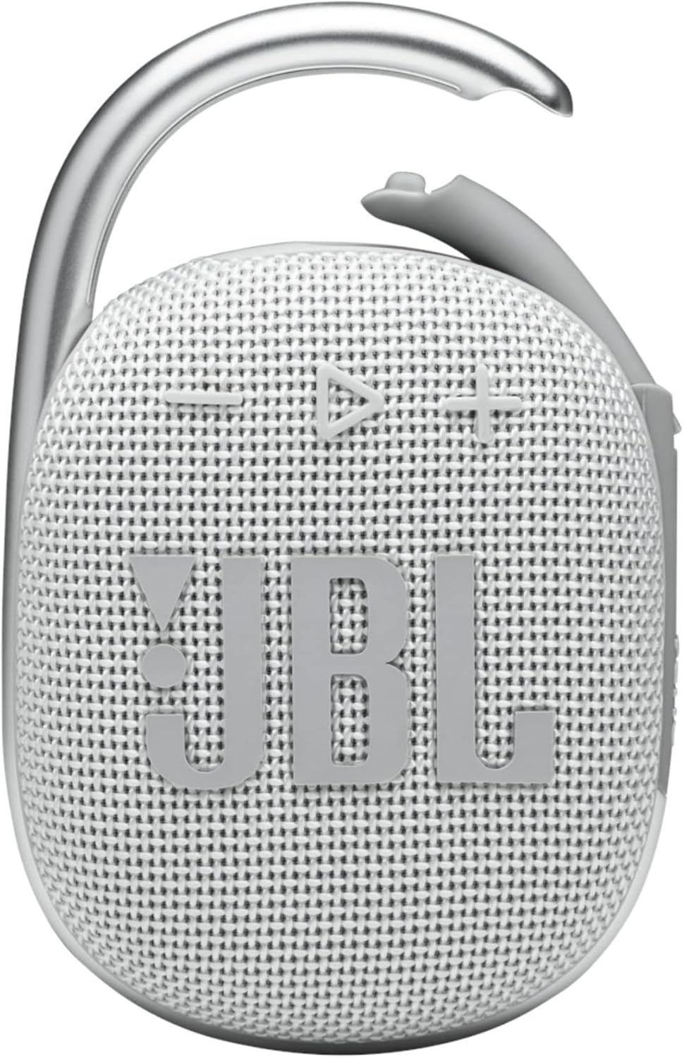 JBL-Clip-4-Portable-Mini-Bluetooth-Speaker-big-audio.jpg JBL Clip 4 - Portable Mini Bluetooth Speaker, big audio and punchy bass, integrated carabiner, IP67 waterproof and dustproof, 10 hours of playtime, speaker for home, outdoor and travel (White) - Image 1