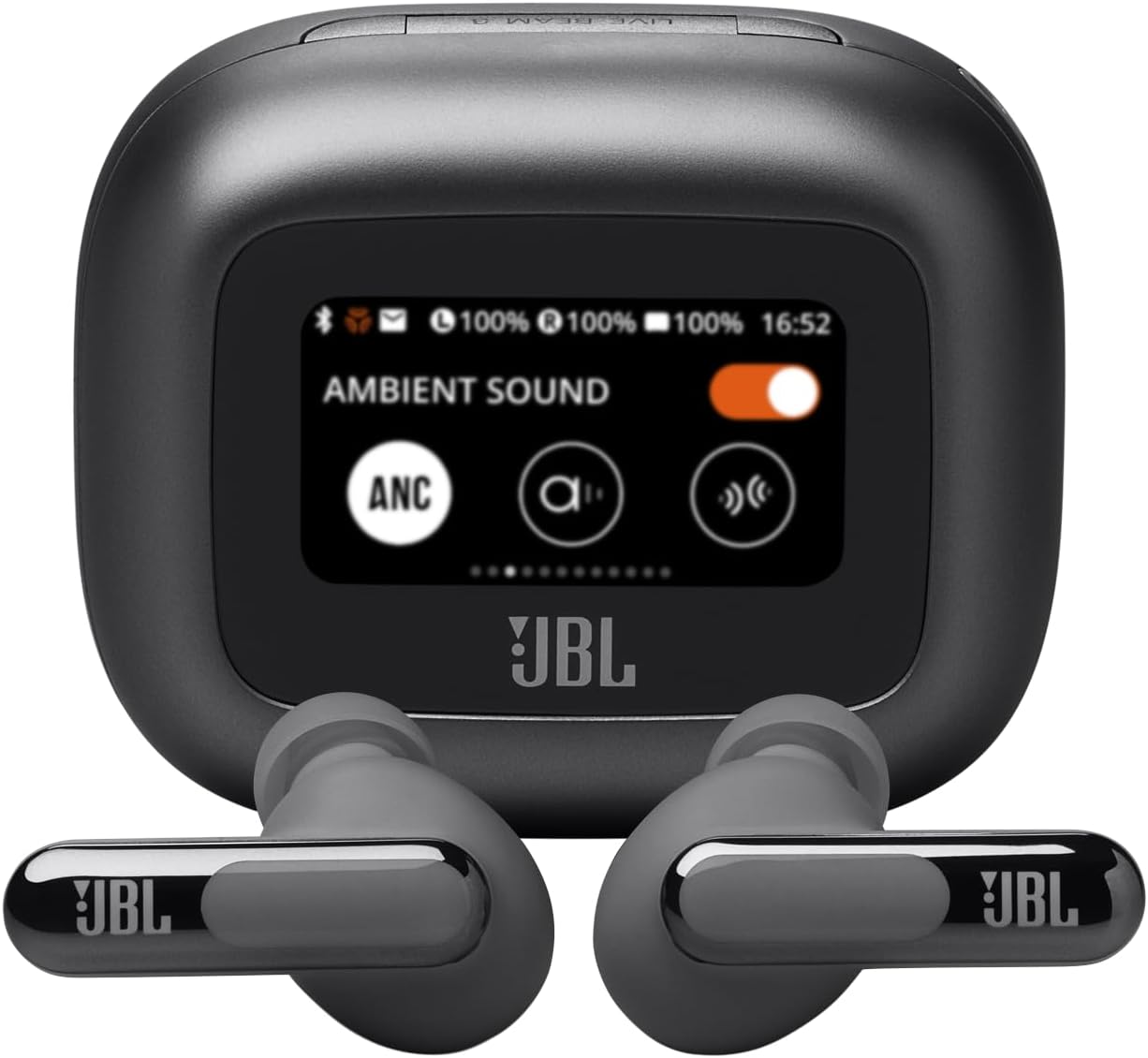 JBL-Live-Beam-3-True-Wireless-Noise-Cancelling-Stick-Closed-Earbuds.jpg JBL Live Beam 3 - True Wireless Noise-Cancelling Stick-Closed Earbuds, 48Hrs Total Playback, Wireless Charging, 6 Mics for Perfect Calls, Multi-Point Connection, IP55 Waterproof and dustproof (Black) - Image 1