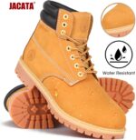 Jacata Men's Water Resistant Leather Work Boot Rubber Sole Construction Oil Resistant Utility Industrial Boots - Image 2