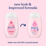 Johnson's Baby Lotion with Coconut Oil, Aloe Vera & Vitamin B5, 72 HR Hydration, Skin Moisturizer, Hypoallergenic, Newborn Safe, Protects From Dryness & Strengthens Skin, Baby Essentials, 3.4 fl. oz - Image 2
