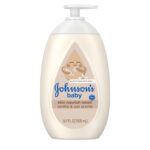 Johnson's Skin Nourishing Baby Lotion, Vanilla & Oat Scents, Hypoallergenic Baby Body Lotion for 72 Hour Hydration Until Baby's Next Bath Moisturizes & Protects from Dryness, 16.9 fl. oz