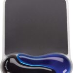Kensington Duo Gel Mouse Pad with Wrist Rest, Ergonomic Wrist Support for Pain Relief, Comfortable Non-Skid Gel Pad for Computer, Laptop, Office & Home 9.6" x 7.6", Blue K62401AM