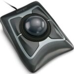 Kensington Expert Trackball Mouse (K64325), Black Silver, 5"W x 5-3/4"D x 2-1/2"H