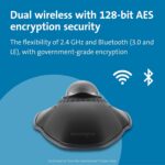 Kensington Orbit Wireless Trackball with Scroll Ring - Space Gray (K72675WW),Black/Grey - Image 2