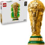 LEGO Editions FIFA World Cup Official Trophy Building Set - Kit for Display in Bedroom, Home Office, Book Shelf - Soccer Fans Collectible - W/World Cup 2026 Minifigure - Gift for Birthdays - 43020
