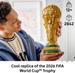 LEGO Editions FIFA World Cup Official Trophy Building Set - Kit for Display in Bedroom, Home Office, Book Shelf - Soccer Fans Collectible - W/World Cup 2026 Minifigure - Gift for Birthdays - 43020 - Image 2